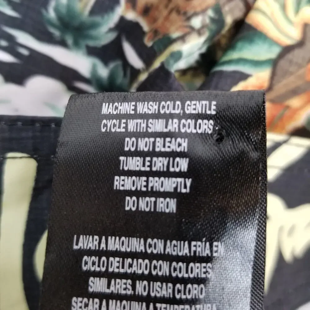 Maui & Son's Men's Swim Trunks Board Shorts Ukelele Shark 4 Way Stretch Black 32